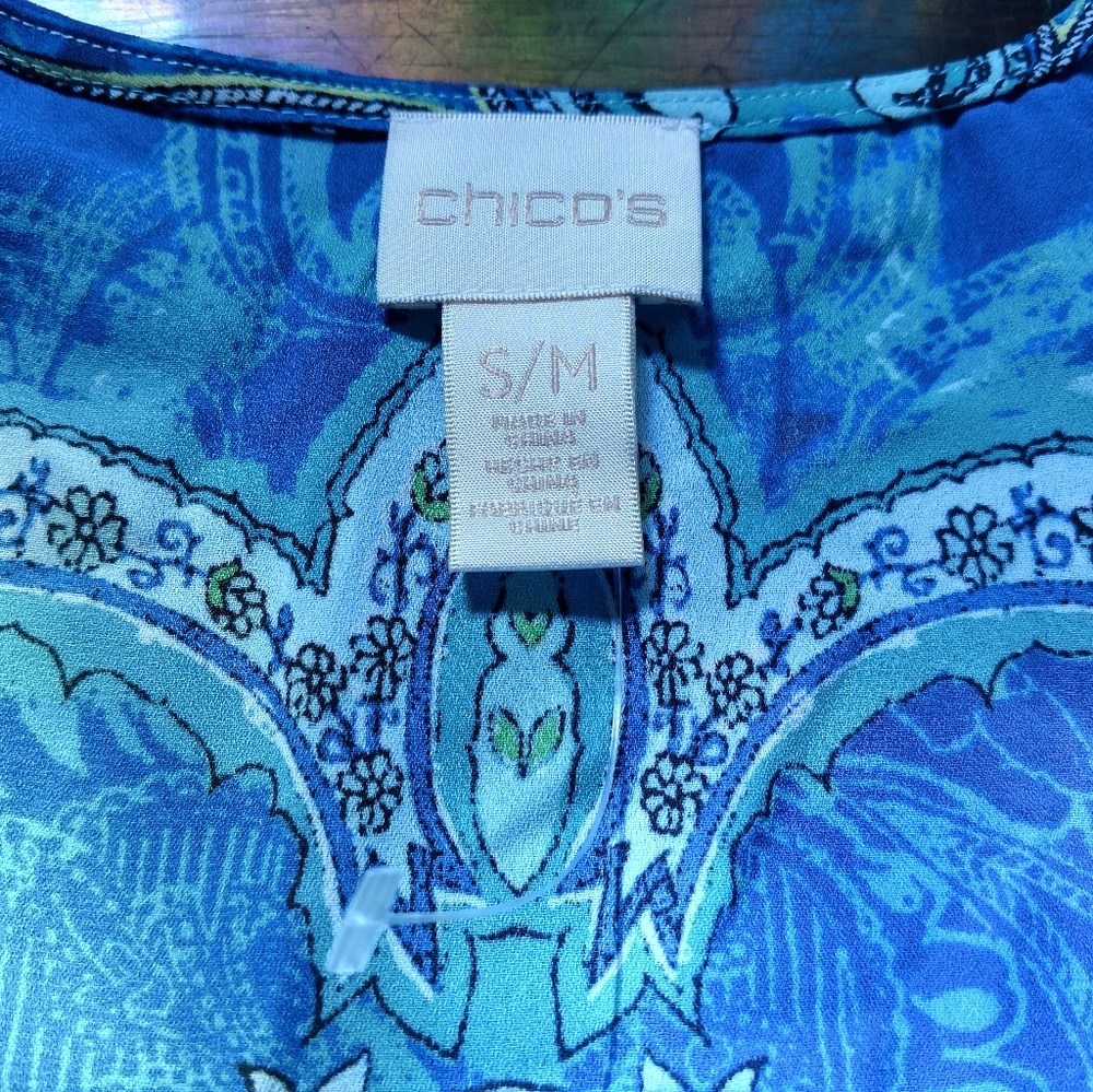 NWOT Chico's | Blue Kimono - Picture 2 of 3